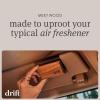 imageDrift Car Air Freshener  Wood Air Freshener  Car Odor Eliminator  Teak Scent Starter KitAmber  3 Pack Starter Kit