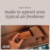imageDrift Car Air Freshener  Wood Air Freshener  Car Odor Eliminator  Teak Scent Starter KitTeak Scent3 Pack Refill