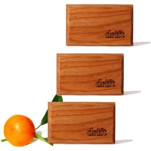 imageDrift Car Air Freshener  Wood Air Freshener  Car Odor Eliminator  Teak Scent Starter KitGrove  3 Pack Refill