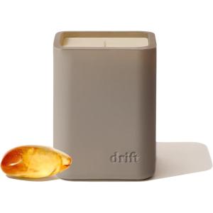 imageDrift Teak Scented Candle  Home Decor  Fragrance Oil Candle  60 Day Burn Time  105 ozAmber