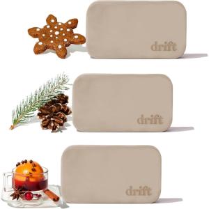 imageDrift Holiday 2025 Stone Air Freshener Starter Kit  The Original Stone Air Freshsener  Car Odor Eliminator  Long Lasting Car Scent  Gingerbread Frosted Spruce and Holiday SpiceGingerbread  Frosted Spruce  and Holiday Spice