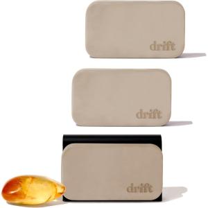 imageDrift Holiday 2025 Stone Air Freshener Starter Kit  The Original Stone Air Freshsener  Car Odor Eliminator  Long Lasting Car Scent  Gingerbread Frosted Spruce and Holiday SpiceAmber3 Pack Starter Kit