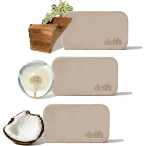 imageDrift Holiday 2025 Stone Air Freshener Starter Kit  The Original Stone Air Freshsener  Car Odor Eliminator  Long Lasting Car Scent  Gingerbread Frosted Spruce and Holiday SpiceVariety  3 Pack Starter Kit