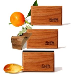 imageDrift on Amazon Wood Air Freshener Starter Kit  Frosted SpruceGrove  Teak  Amber